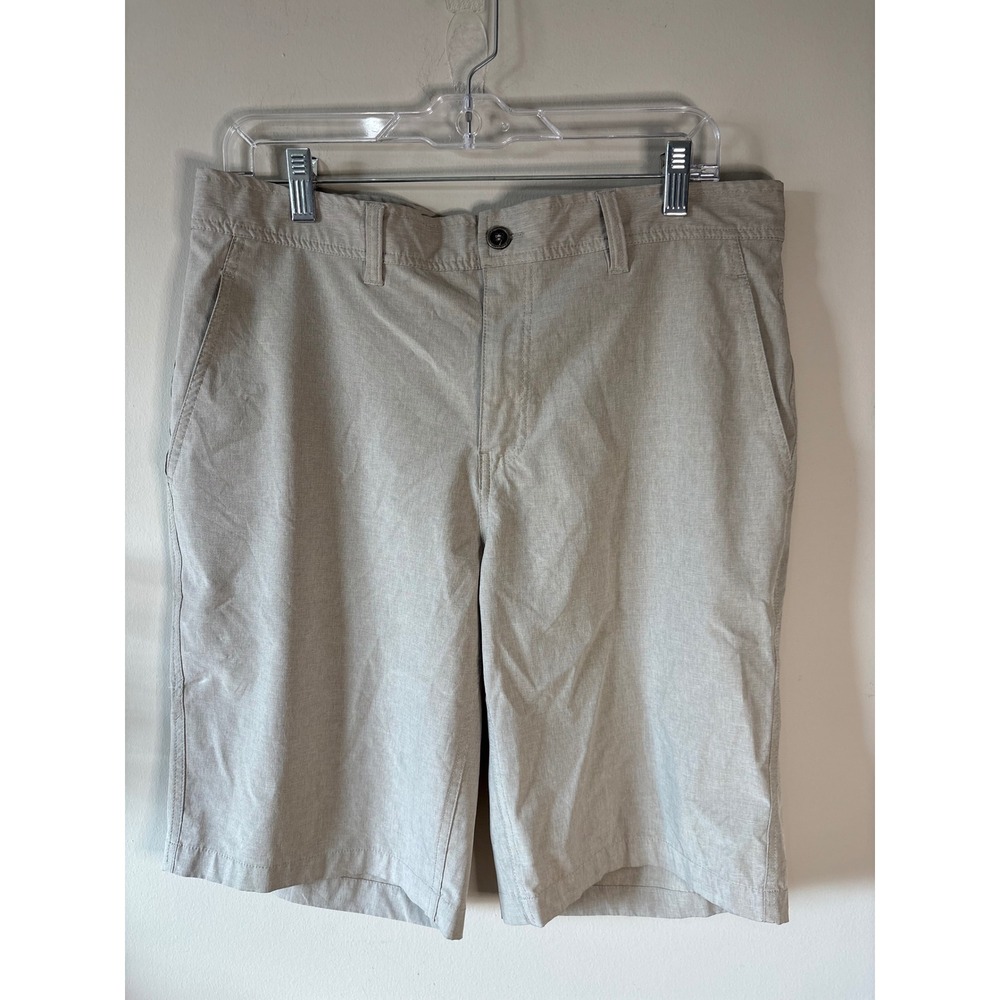 Coolkeep Stretch Performance Shorts Womens 34 Tan‎ Heather Active Casual T184343